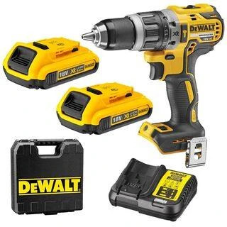 Smūginis suktuvas - gręžtuvas DeWalt DCD796D2-QW, 18V, 70Nm, 2x2.0Ah
