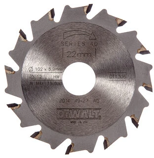 Pro Griovelių freza, skersmuo 102 mm, disko storis 4 mm, kiaurymė 22 mm, 12 dantų