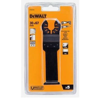 DEWALT BLADE 30x67mm 5vnt. DAUGIAU PASKIRTIES ĮRANKIUI, MEDIENAI / PVC