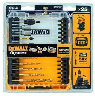 Įrankių komplektas DeWalt DT70735T-QZ; 25 vnt.