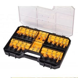 DeWalt Frezų rinkinys medienai DT90017-QZ, 22 vnt. 8mm