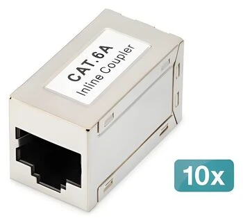 Digitus DN-93905-10 kabelių lizdinio / kištukinio jungčių tipo keitiklis RJ-45 Sidabras
