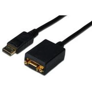 Assmann Electronic DIGITUS adapterio kabelio ekranasPortas VGA HD15 0,15m AWG28 2x ekranuotas