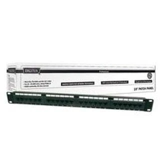 Assmann Electronic DIGITUS Patch Panel 19colių 24Port Cat5e STP neekranuotas montavimas apie LSA juodas RAL9005 be LSA dangtelio
