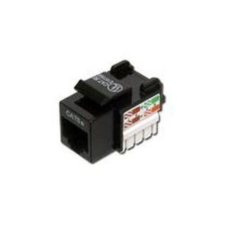 Assmann Electronic DIGITUS CAT 5e Keystone Jack neekranuotas RJ45 iki LSA spalvos juodas