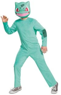 Disguise Karnavalinis kostiumas Pokemon Bulbasaur kostiumas žalia kaukė Kigurumi 109-126 cm (4-6 metai)
