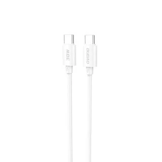 Dudao L4C USB-C / USB-C 30W kabelis 1.2m – baltos spalvos