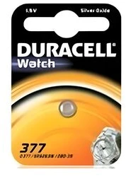 Baterijos DURACELL 377, 1pc