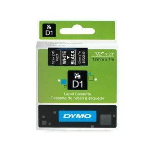 Juostelė DYMO D1 12mm x 7m, vinilinė, balta ant juodo / S0720610 45021