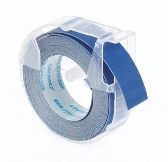 Juostelė DYMO, 9x3mm, plastikinė Balta/Mėlyna