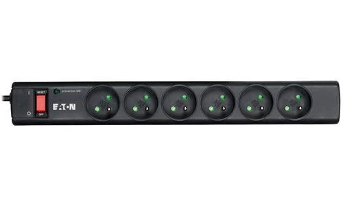 Eaton PS6F viršįtampių ribotuvas 6 AC išvestis(ys / čių) 220 - 250 V Juoda, Balta 1 m