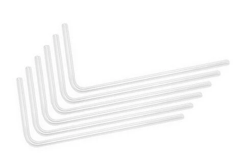 Ek Water Blocks Ek Vanduo Blocks EK Vanduo blokeliai EK-Loop kietas vamzdelis 14/10 mm akrilas, sulenktas 90 laipsnių kampu ir Ø 80 cm, 6 vnt.