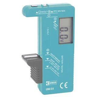 Emos Tester baterijos D / R20 C / R14 CR123 AA / R6 AAA / R03 1 vnt.