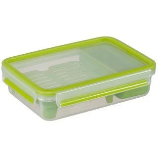 Emsa Clip&Go Brunchbox 518099 1,2l Skaidrus/Žalias
