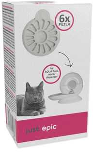Filtrų komplektas - Placek Cat Epic Pet anglies filtrai, skirti Aqua Ball vandens dozatoriui, 6 vnt.
