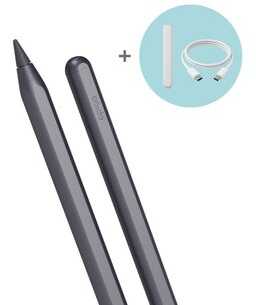 Epico Stylus Pen with Magnetic Wireless Charging - Kosminė pilka
