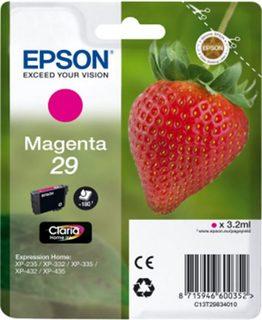 Epson Strawberry 29 M - Original - Pigment-based ink - Magenta - Epson Expression Home XP-235/332/335/432/435 - 1 pc(s) - Inkjet printing