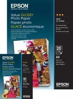 Epson Value Glossy Photo Paper fotopopierius Blizgus