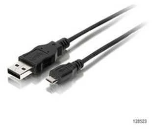Equip 128523 USB kabelis 1,8 m 2.0 USB A Micro-USB B Juoda