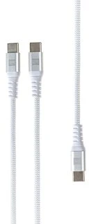 Įkroviklis ER Power Inteligent Cable Extender USB-C - 2x USB-C 100W 1,5m Baltas (ERPW2CE150-WH)
