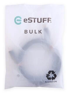 Kabelis USB eStuff USB-C - USB-C 2 m Juodas (ES604280-BULK)