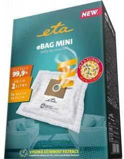 Dulkių maišeliai eBAG ETA960068030 ORIGINAL MINI dulkių siurbliams ETA AERO 0500, Rubio 0491
