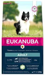 Eukanuba Mini &amp; Medium Adult (su ėriena ir ryžiais) 2,5kg