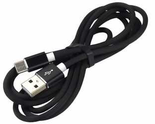 „everActive“ USB-C laidas 1 m - Juodas, silikoninis, greito įkrovimo, 3A - CBS-1CB