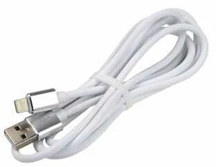 everActive kabelis USB Lightning 1m - Baltas, silikonas, greitas įkrovimas, 2,4A - CBS-1IW