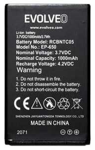 Originali EVOLVEO 1000 mAh baterija skirta EasyPhone XG