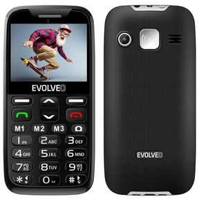 EVOLVEO EasyPhone XS, mobilusis telefonas senjorams, juodas