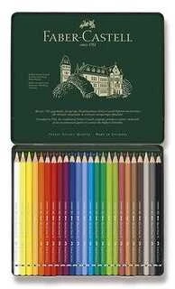 Spalvoti akvareliniai pieštukai Faber-Castell Albrecht Dürer, 24 spalvos