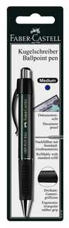 Faber-Castell Faber-Castell 14079 Mėlyna mygtukinis rašiklis vidutinis 2 vnt.