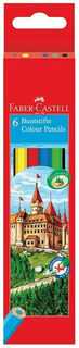 Faber-castell pieštukinės kreidelės, 6 vnt.