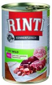 FINNERN GmbH end Co. KG Rinti Kennerfleisch suaugusių šunų konservuotas pašaras su žvėriena, 400g