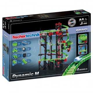 Fischer Technik fischertechnik Dynamic M - Physics erector set - 7 yr(s) - 550 pc(s) - Juodas,Žalias,Raudona - Steel - 465 mm