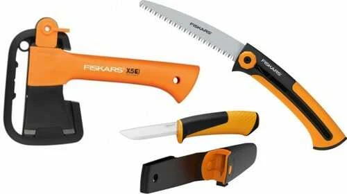 Kirvis Fiskars X5 + priedai