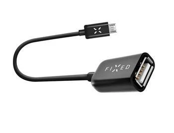 Fixed Fiksuotas OTG USB-C/USB-A, USB 2.0, 20 cm, juoda