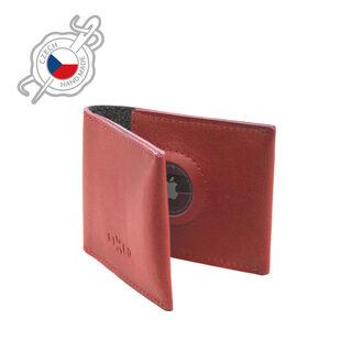 Fixed FIXED Mini Smart Wallet for AirTag – raudona piniginė su vieta AirTag
