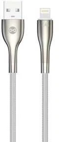 „Forever Sleek“ laidas USB – „Lightning“ 1,0 m 2.4A baltas