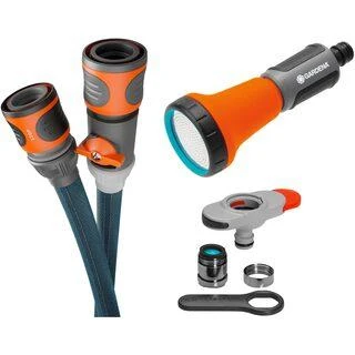 Gardena Tekstilinės žarnos Liano™ 10 m su čiaupų jungtimi vidaus čiaupams rinkinys