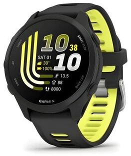 „Garmin Forerunner 170“ išmanusis laikrodis, juodos ir ryškiai geltonos spalvos