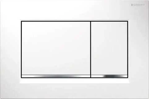 Geberit Sigma30 wc mygtukas. baltas/chromas