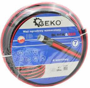 Geko sodo žarna WZMACNIANY Juodas&Raudonas 1'' 20M (1) G73698 GEKO