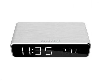 GEMBIRD DAC-WPC-01-S skaitmeninis žadintuvas su belaidžio įkrovimo funkcija