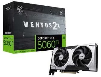 Vaizdo plokštė MSI GeForce RTX 5060 Ti 16GB VENTUS 2X OC PLUS