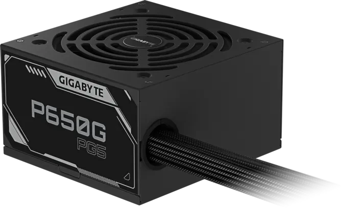 Gigabyte P650G PG5 650W maitinimo blokas, 80+ Gold, ATX 3.1, PCIe 5.1 (GP-P650G PG5)