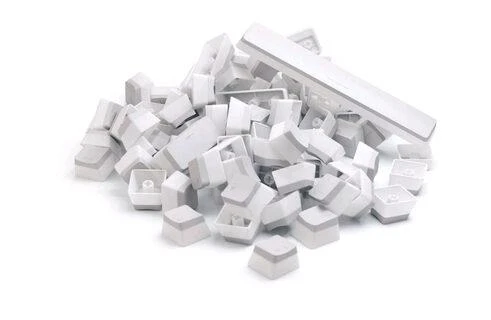 Pakaitiniai klaviatūros klavišai Glorious Aura Keycaps - 105vnt, ANSI, US išdėstymas, Balti