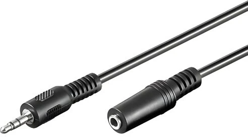 Goobay TECHLY 504310 Techly Audio stereo extension cable Jack 3.5mm M/F 1,8m juodas