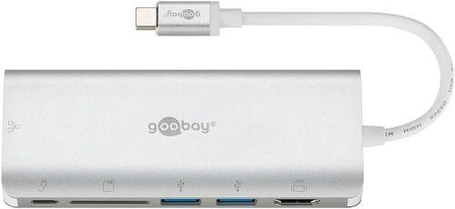 Goobay Apvalus | USB-C Premium kelių prievadų dokas | 76788